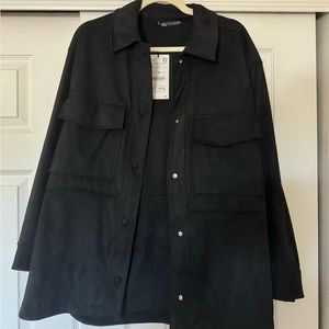 NWT Zara suede shacket